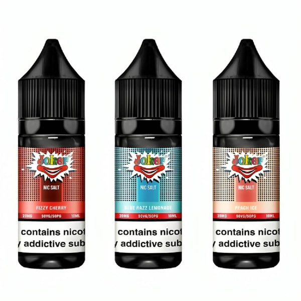 Joker Nic Salt 10ml E Liquid, Pack of 10, UK Vaper