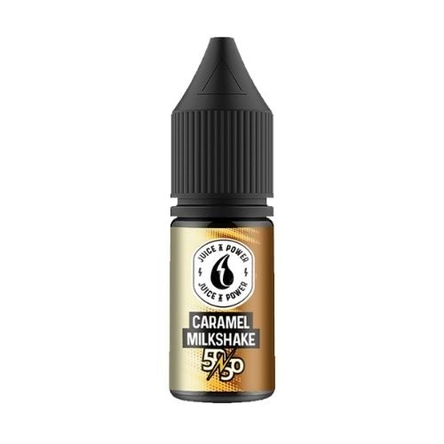 Juice N' Power 10ml Nic Salt E Liquid, Pack of 10, Caramel Milkshake Flavor