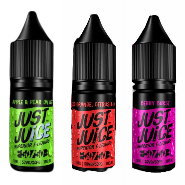 Just Juice 10ml E Liquid 50 50 Pack of 5, UK Vaper