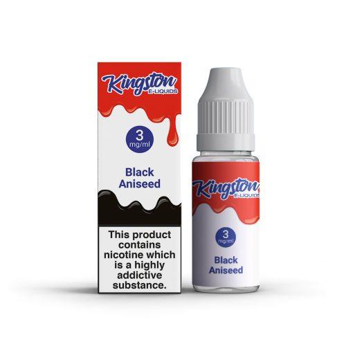 Kingston 10ml Nic Salt E Liquid Pack of 10, Black Aniseed Flavor