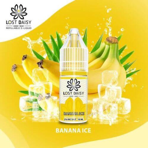 Lost Daisy 5000 Bar Salt 10ml Box of 10, Banana Ice Flavor