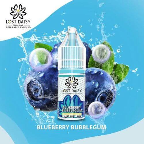 Lost Daisy 5000 Bar Salt 10ml Box of 10, Blueberry Bubblegum Flavor