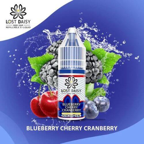 Lost Daisy 5000 Bar Salt 10ml Box of 10, Blueberry Cherry Cranberry Flavor