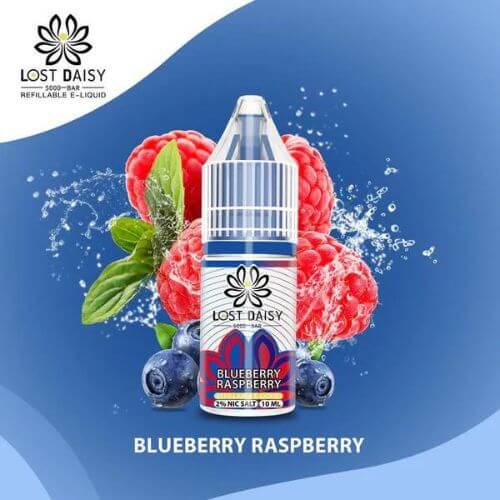 Lost Daisy 5000 Bar Salt 10ml Box of 10, Blueberry Raspberry Flavor