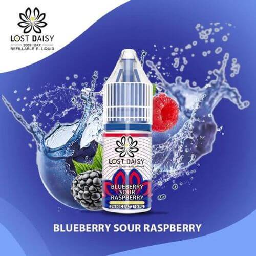 Lost Daisy 5000 Bar Salt 10ml Box of 10, Blueberry Sour Raspberry Flavor