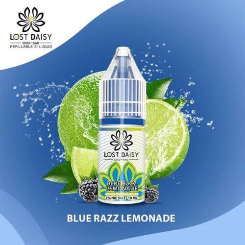 Lost Daisy 5000 Bar Salt 10ml Box of 10, Blue Razz Lemonade Flavor