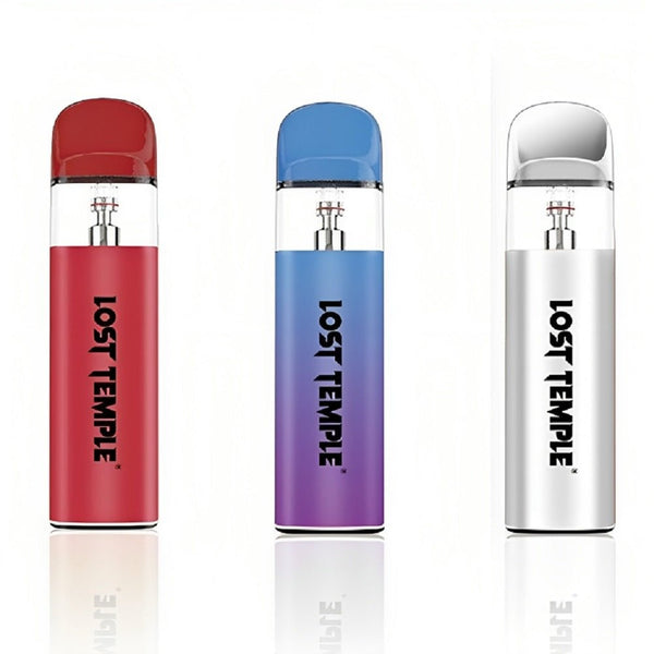 Lost Temple Genie Vape Kit, Blue, Red And White Colours