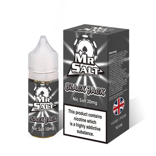 Mr Salt 10ml Nic Salt Eliquid, Pack of 5, Black Jack Flavor