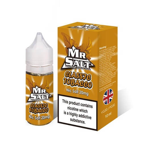 Mr Salt 10ml Nic Salt Eliquid, Pack of 5, Classic Tobacco Flavor