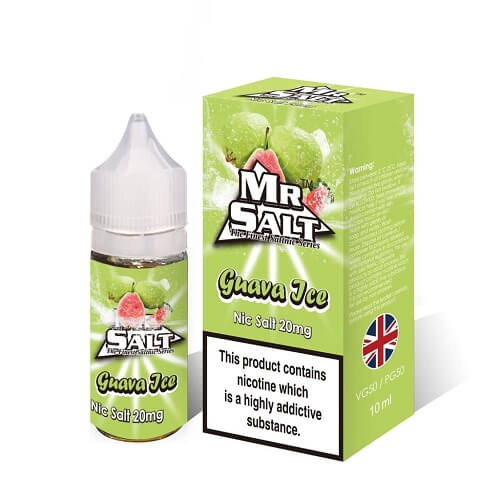 Mr Salt 10ml Nic Salt Eliquid, Pack of 5, Guava Ice Flavor