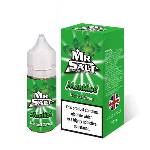 Mr Salt 10ml Nic Salt Eliquid, Pack of 5, Menthol Flavor