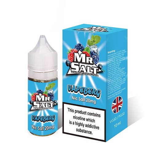 Mr Salt 10ml Nic Salt Eliquid, Pack of 5, Vapeberg Flavor