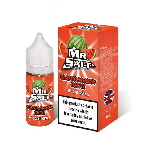 Mr Salt 10ml Nic Salt Eliquid, Pack of 5, Watermelon Chill Flavor