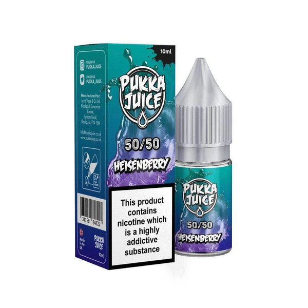 Pukka Juice 10ml Nic Salt E Liquid, Pack of 10, Heisenberry Flavor
