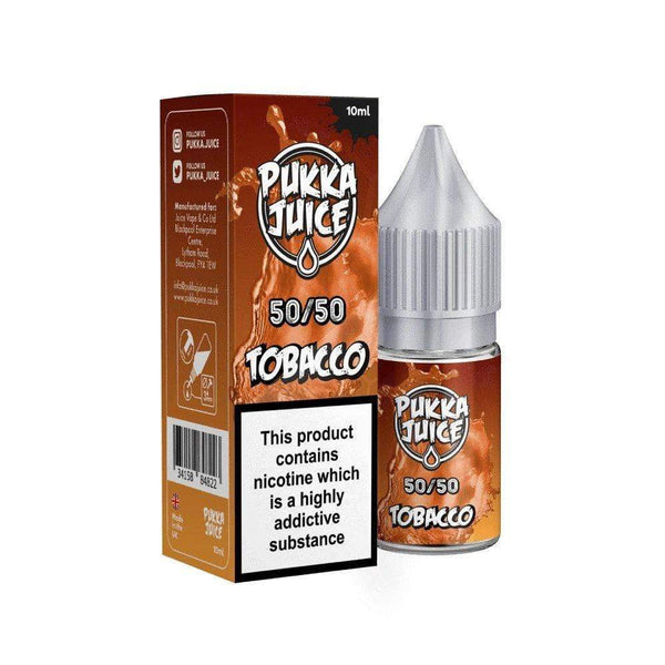 Pukka Juice 10ml Nic Salt E Liquid, Pack of 10, Tobacco Flavor