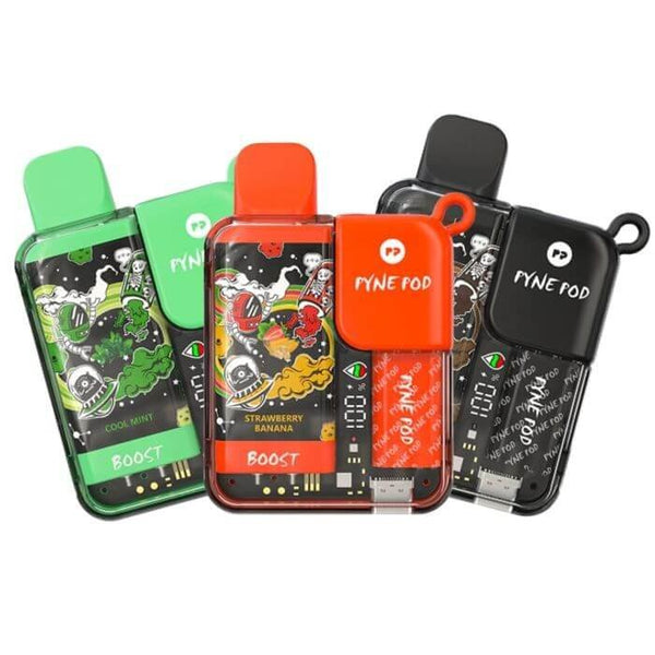 Pyne Pod Boost 8500 Puffs Prefilled Vape Kit Pack of 5, UK Vapor