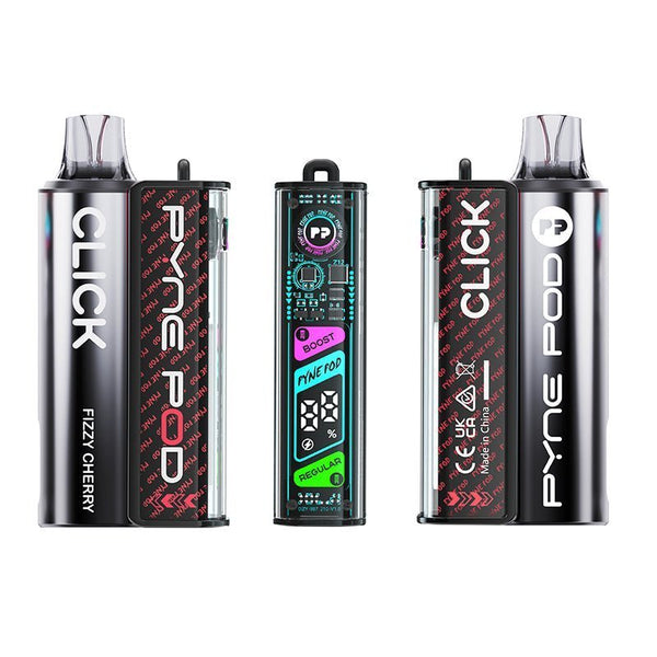 Pyne Pod Click 10K Starter Kit Box of 5, Fizzy Cherry Flavor