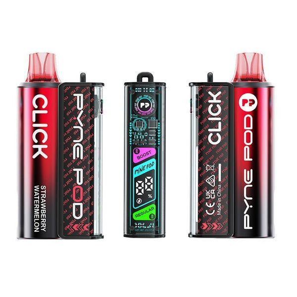 Pyne Pod Click 10K Starter Kit Box of 5, Strawberry Watermelon Flavor