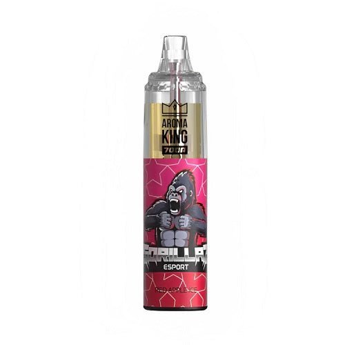 RandM Tornado 7K Prefilled Vape Pod Device Pack of 10, Red Apple Ice Flavor