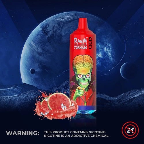 Randm Tornado 9000 Prefilled Vape Pod Device, Lush Ice Flavor