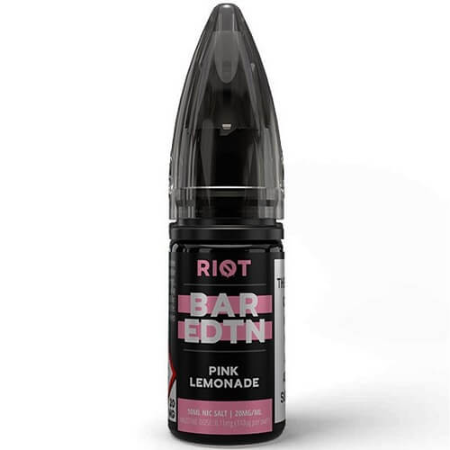Riot Bar EDTN 10ml E Liquid, Pack of 10, Pink Lemonade Flavor