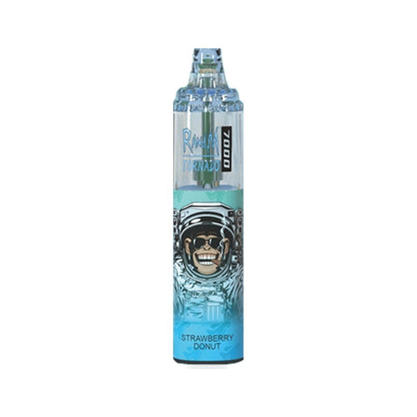 R&M Tornado 7000 Puffs Prefilled Vape Pod Bar Device, Strawberry Donut Flavor