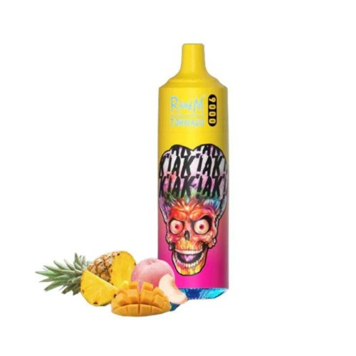 R&M Tornado 9000 Prefilled Vape Pod Device Box of 10, Triple Mango Flavor