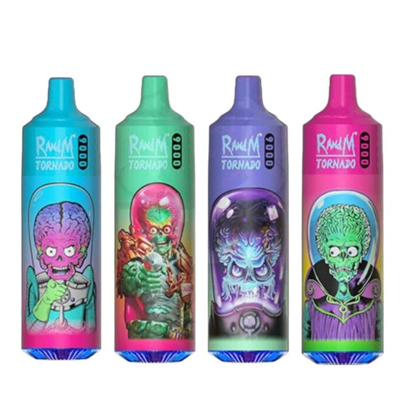 R&M Tornado 9000 Prefilled Vape Pod Device Box of 10, UK Vaper