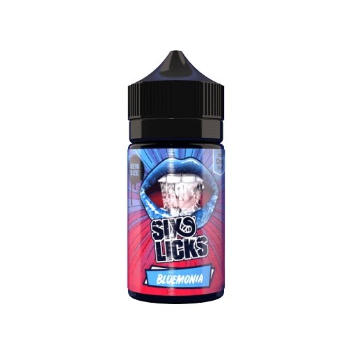 Six Licks Shortfill 50ml E Liquid All Ranges , Bluemonia Flavor