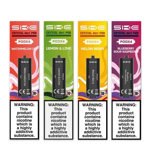 SKE CRYSTAL 4 in 1 Prefilled Vape Pod, UK Vaper
