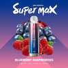SKE Crystal Super Max 4500 Prefilled Pod Kit Box of 10, Blueberry Raspberries Flavor