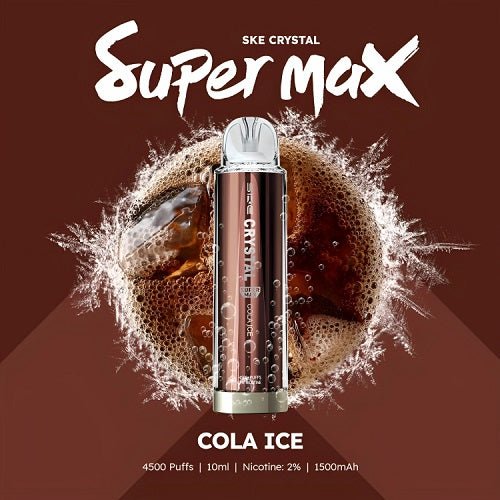 SKE Crystal Super Max 4500 Puffs Prefilled Pod Device, Cola Ice Flavor