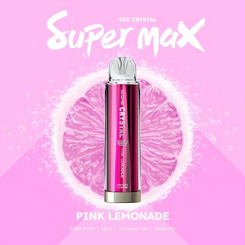 SKE Crystal Super Max 4500 Puffs Prefilled Pod Device, Pink Lemonade Flavor