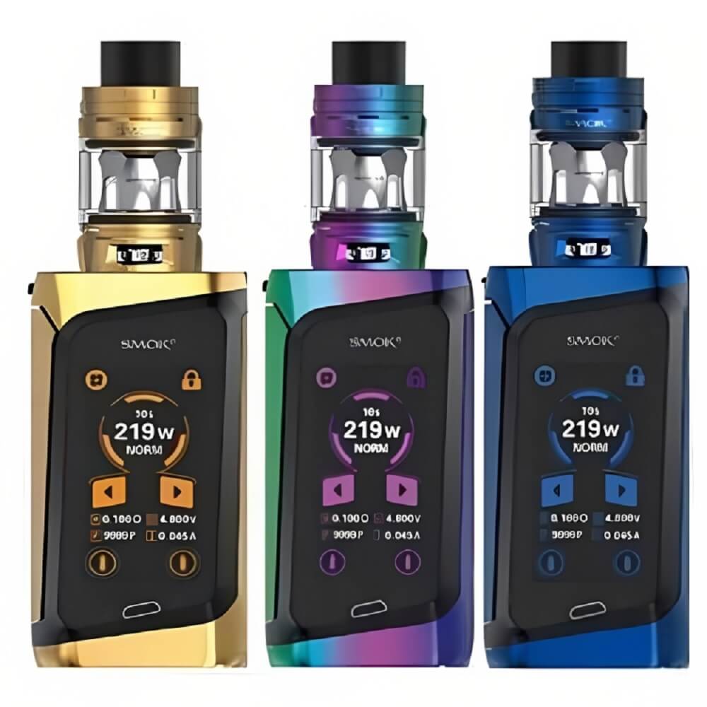 SMOK Morph 219W Mod Kit, Gold Black, Prism Blue Black And Rainbow Black Colours