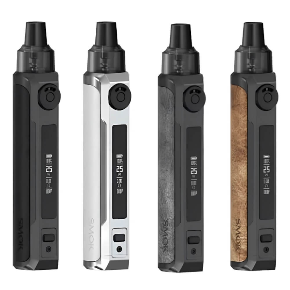 SMOK RPM 25W Pod Kit, Black Leather, Brown Leather, Beige White Leather And Grey Leather Colours
