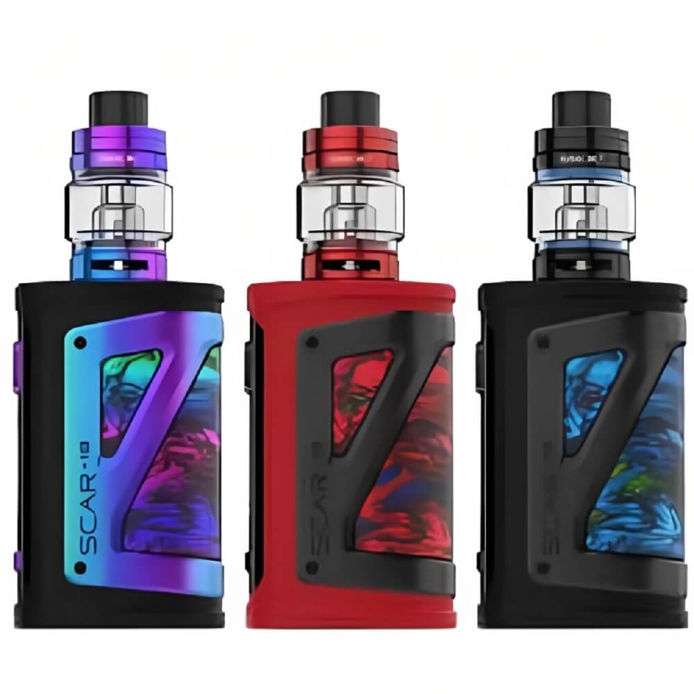 SMOK SCAR 18 Mod Kit, Fluid Rainbow, Fluid Red And Fluid Blue Colours
