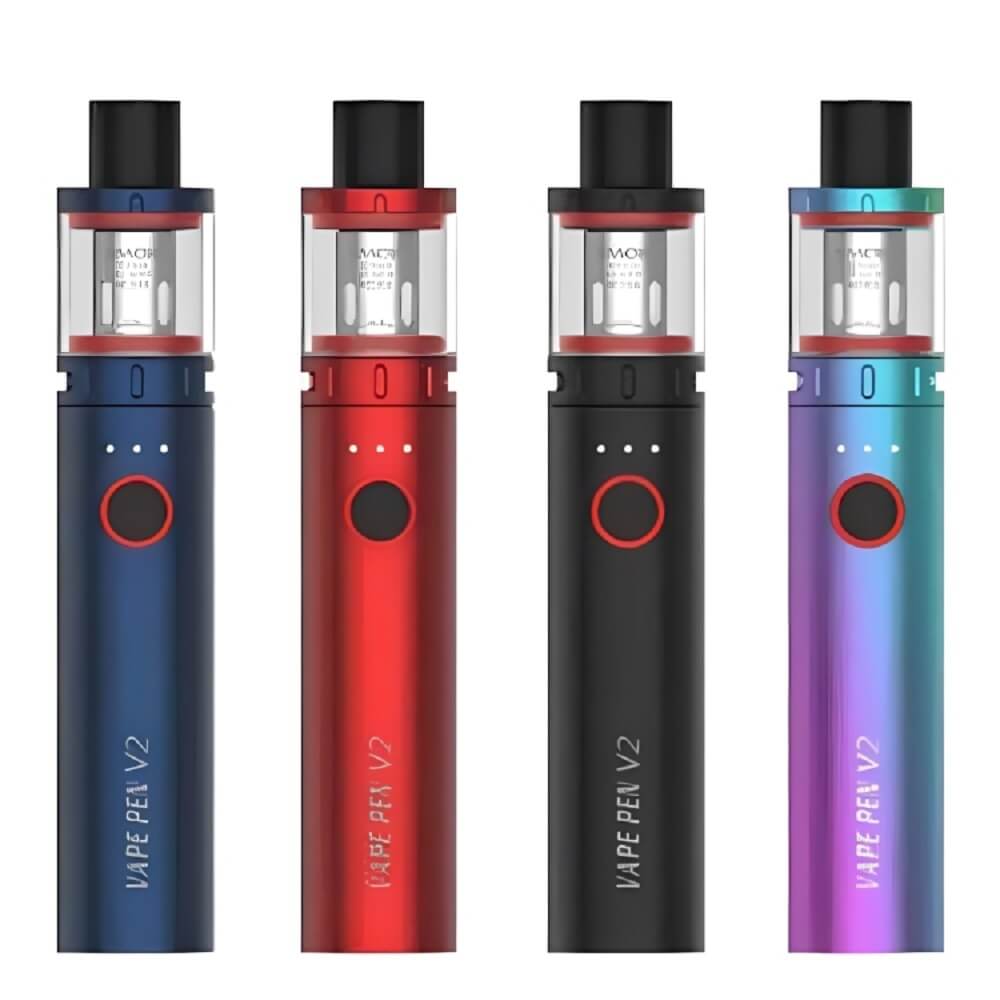SMOK Vape Pen V2 Starter Vape Kit, Blue, 7 Colour, Red And Balck Colours