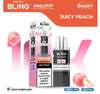 The Bling 10K Pro Max Replacement Prefilled Pods - Box of 5 Available In Juicy Peach Flavour 