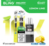 The Bling 10K Pro Max Replacement Prefilled Pods - Box of 5 Available In Lemon Lime Flavour 