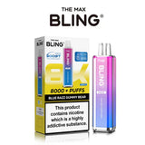 The Crystal Bling Max 8000 Puffs Prefilled Pod Vape Kit, BlueRazz Gummy Bear Flavor