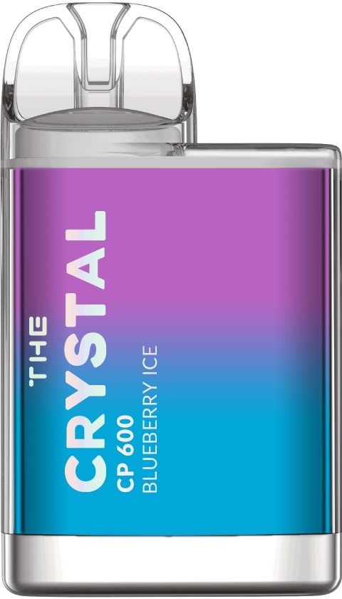 The Crystal CP600 Puffs Prefilled Vape Pod, Blueberry Ice Flavor