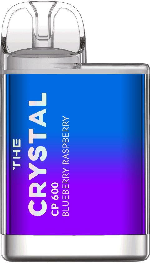 The Crystal CP600 Puffs Prefilled Vape Pod, Blueberry Raspberry Flavor
