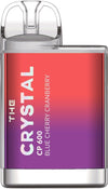 The Crystal CP600 Puffs Prefilled Vape Pod, Blue Cherry Cranberry Flavor