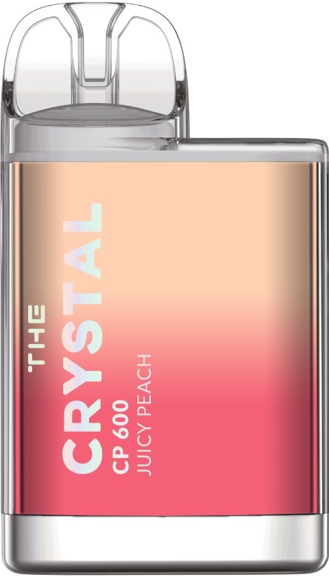 The Crystal CP600 Puffs Prefilled Vape Pod, Juicy Peach Flavor