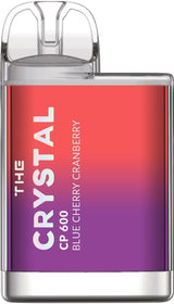 The Crystal CP600 Prefilled Vape Pod Device Box of 10, Blue Cherry Cranberry Flavor