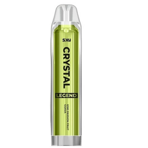 The Crystal Legend 4000 Puffs Prefilled Vape Pod Device, Kiwi Passion Fruit Guava Flavor