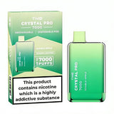 The Crystal Pro 7000 Puffs Prefilled Vape Pod Device, Double Apple Flavor