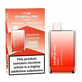 The Crystal Pro 7000 Puffs Prefilled Vape Pod Device, Strawberry Ice Flavor
