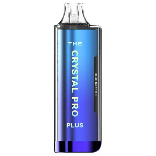 The Crystal Pro Plus 4000 Puffs Prefilled Vape Pod Kit, Blue Razz Ice Flavor