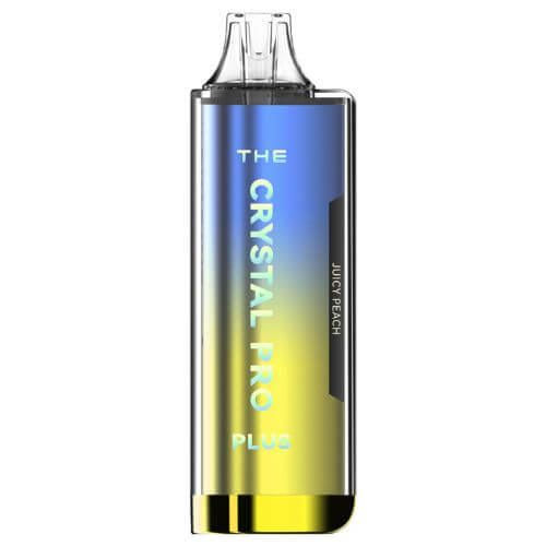 The Crystal Pro Plus 4000 Puffs Prefilled Vape Pod Kit, Juicy Peach Flavor